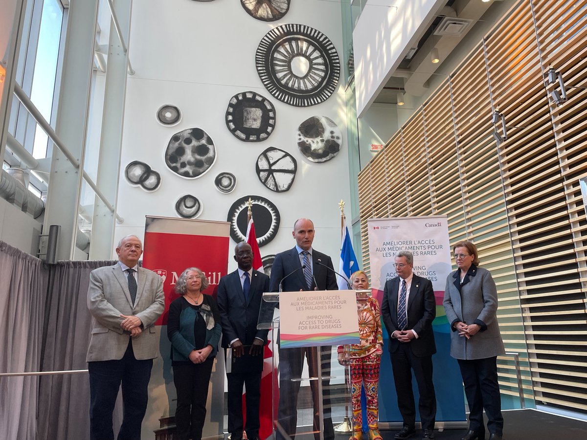 cassmccrory's tweet photo. Pleased to have joined the announcement of a National Strategy for Drugs for Rare Diseases by Health Minister @jyduclos. A great next step in moving towards greater access to rare disease treatments for all Canadians! https://t.co/2vUNTiwi2U @jp_daousth @RocheCanada https://t.co/zV7Ju5DlxQ