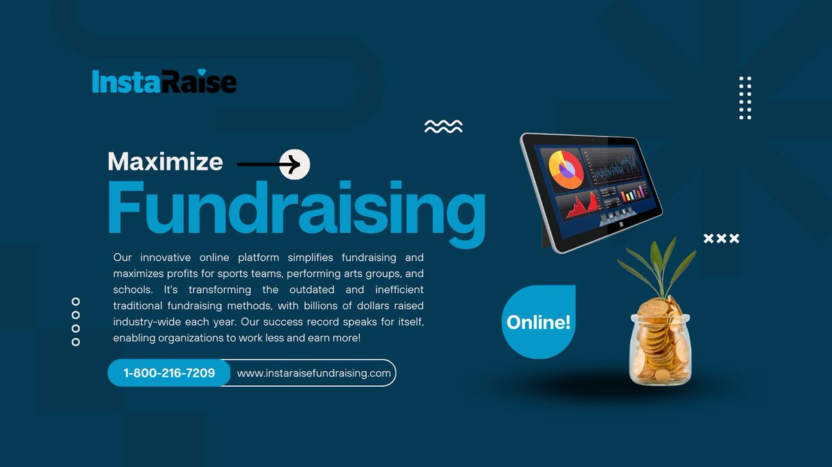 'Transform your fundraising game with InstaRaise! Our online platform simplifies the process, maximizing profits for your team or school. Join us now! 💰🙌 #InstaRaise #FundraisingMadeEasy'
