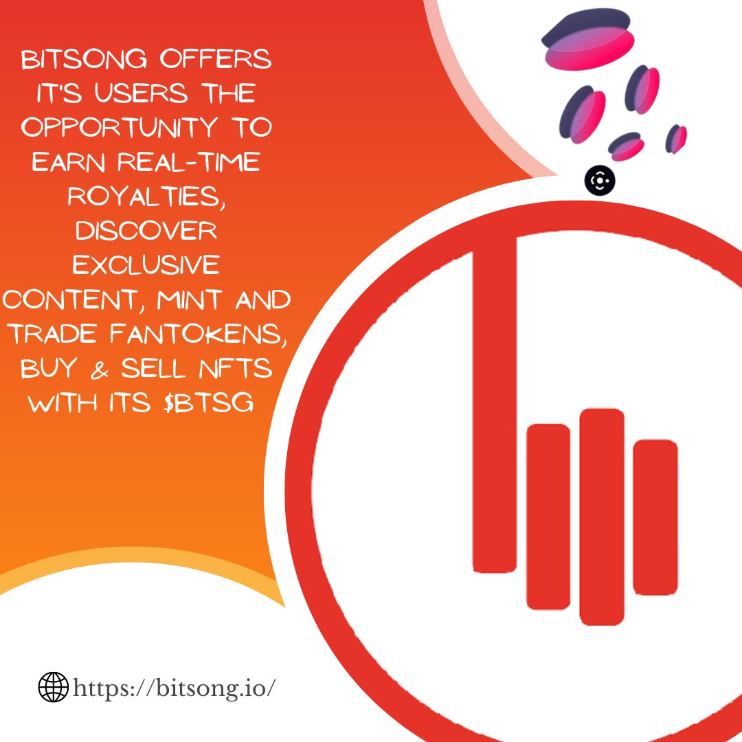 NsikakUdodung's tweet photo. #BitSong offers it's users the opportunity to earn real-time royalties, discover exclusive content, mint and trade #Fantokens, buy and sell #NFTs with its $BTSG. 
Stop playing...... #BitSong is massive 🔥🚀
#music #NFT #fantoken #Bitsong #SINFONIA @BitSongOfficial #Crew3 https://t.co/r9C8WFsXLS