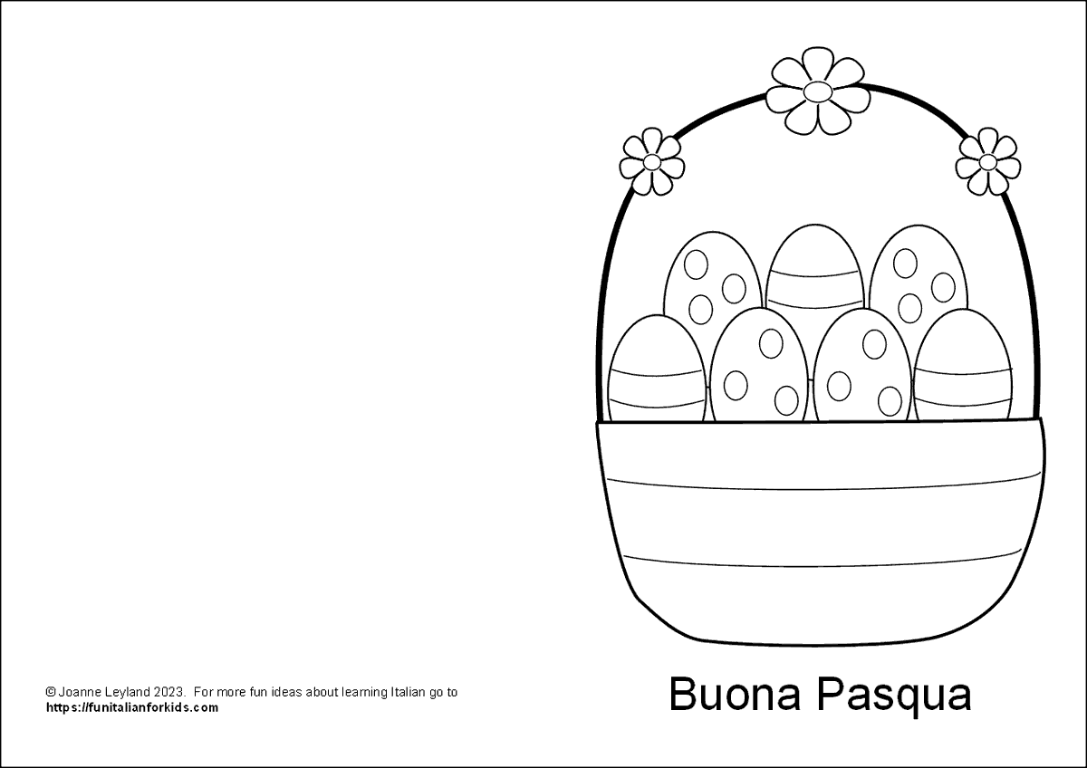 FunItalian_kids's tweet photo. Looking for an Italian Easter card for your class to do? I've just uploaded a free pdf to print / photocopy / colour on https://t.co/oBqZBmT91B . You will find the pdf just under the title "activities"  #ItalianEaster  #Easter #LearnItalian #ItalianKids https://t.co/JG7b74vOfK