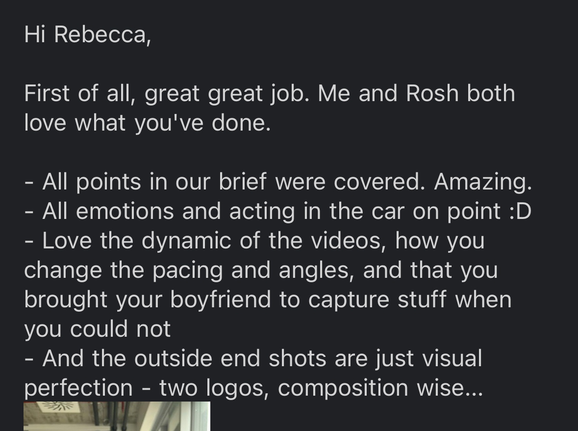 rebecca_creator's tweet photo. Knowing how to CLOSELY FOLLOW A SCRIPT/BRIEF and UNDERSTANDING a business’s branding and expectations is CRUCIAL to being a content creator… I was so happy to get this feedback from a recent client!
#ugc #bayareaugc #bayareacreator #ugccreator #ugccommunity #bayarea https://t.co/H0mZvMe2zY