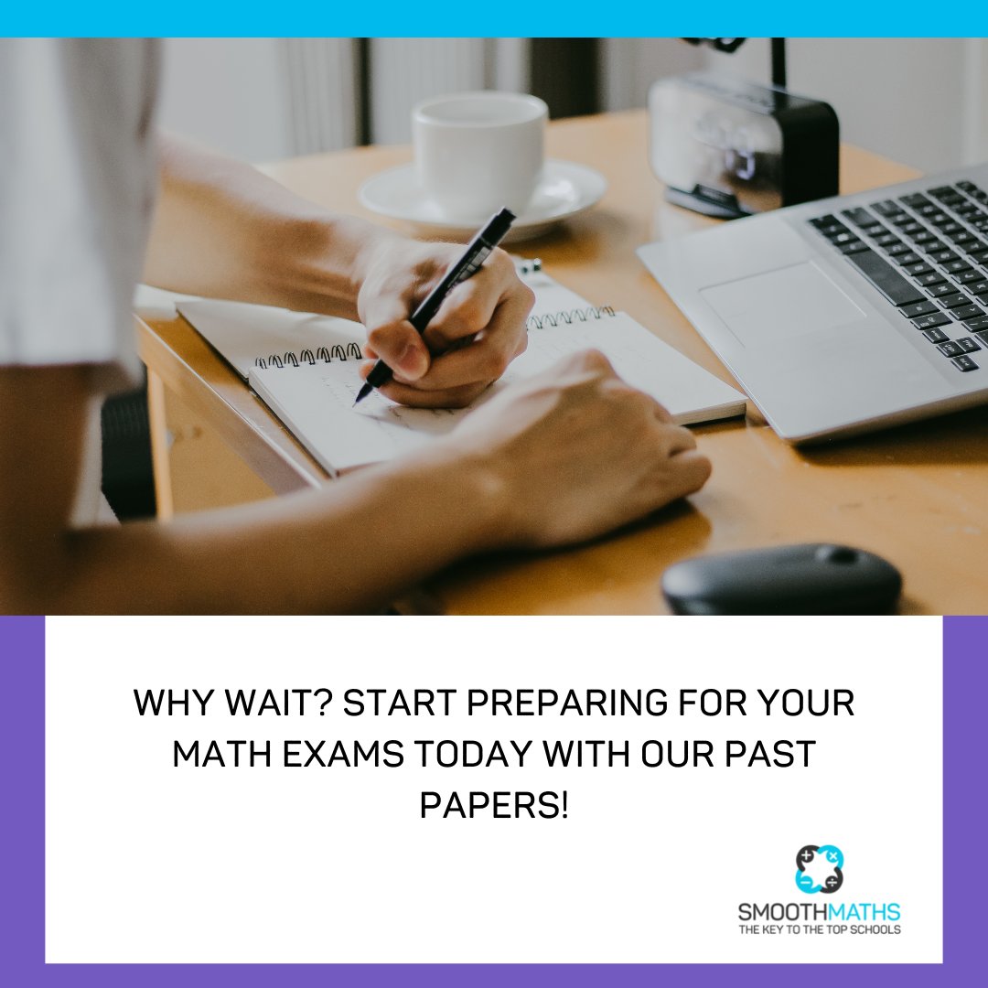 smoothmaths's tweet image. Why wait? Start preparing for your math exams today with our past papers!

#mathstudent #13plus #school #mathsnotes #mathsisfun #mathsteacher #learning #boardingschool #numbers #privateschool #subtraction #exams #examprep #year9 #mathstutor#SmoothMaths #11PlusPrep