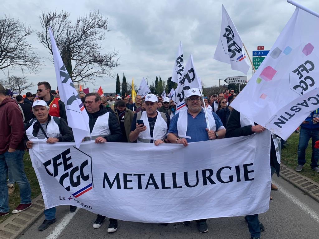 Cfecgcorano's tweet photo. Partout en France, le SNNUC CFE-CGC reste mobilisé contre cette réforme des retraites (à Montelimar cet après-midi) https://t.co/eFP8bxRBAF