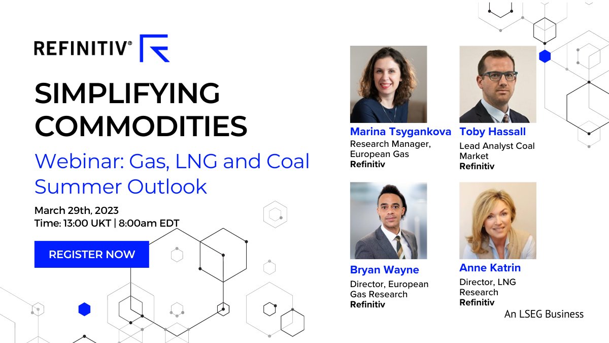 Register for our exclusive webinar on the Gas, Coal and LNG Summer Outlook and gain valuable insights into the future of liquefied natural gas (LNG) and its impact on the global energy landscape. refini.tv/3JCacL1