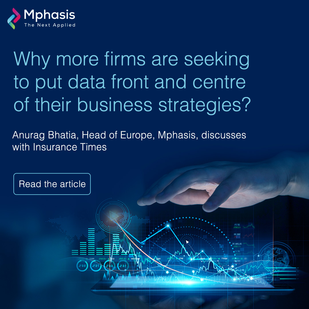 Mphasis's tweet photo. #Insurancefirms need high data fluency &amp; analytics in today’s digitally driven environment. But many companies are hindered by legacy #IT infrastructures and suboptimal data. Here @andybhatia explains why companies need to address the #data problem. https://t.co/ar367TLsgC https://t.co/E5SMsTOxXJ