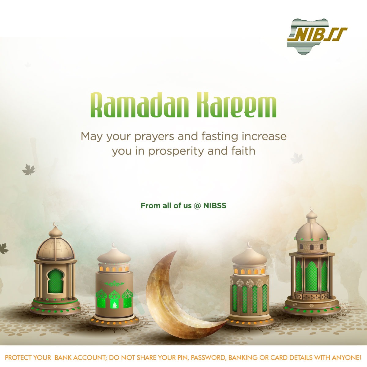 NIBSS_NG's tweet image. Ramadan Kareem, from all of us at NIBSS
#ramadankareem #ramadan #nibssplc #NIBSS