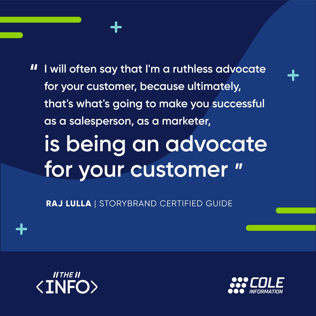 ColeInformation's tweet photo. What does it mean to be a ruthless advocate for your customer? Find out on Episode 3 of The Info!

https://t.co/6la3GKCEhO https://t.co/q3Bq3a8M4d