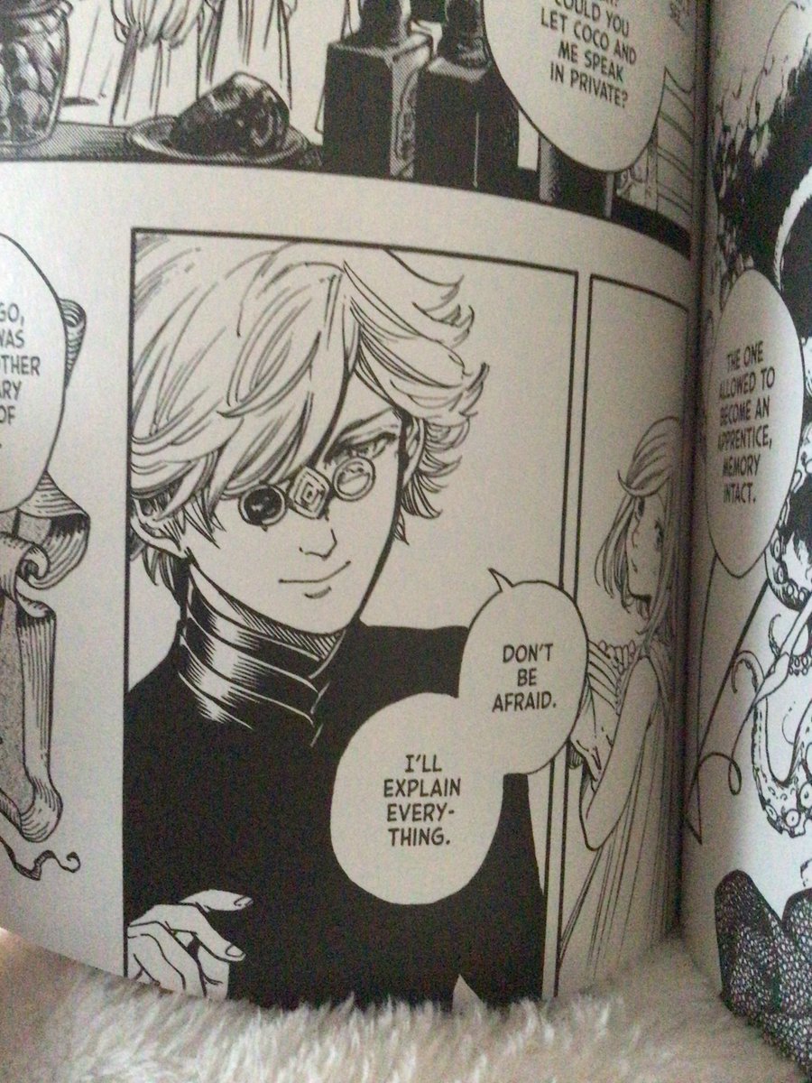 Roommate gave me the first volume of witch hat to read. He looks like a dnd character this is already amazing