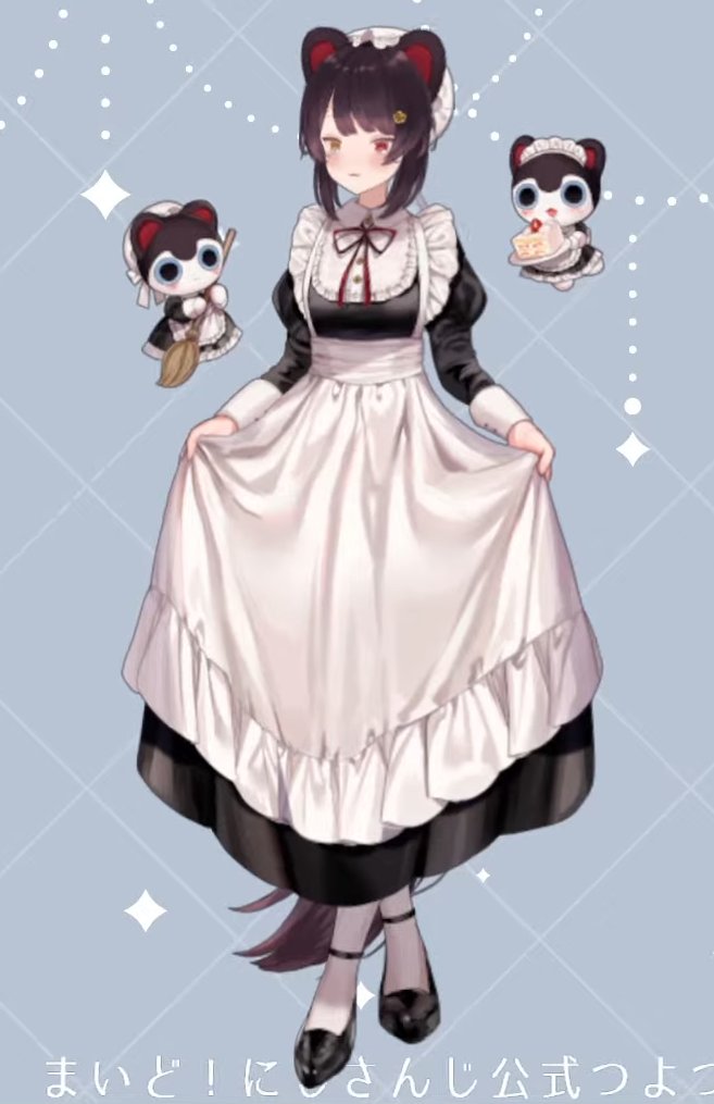 新衣装お披露目おつとこでした～！ 普段和服の給仕服のイメージが強い