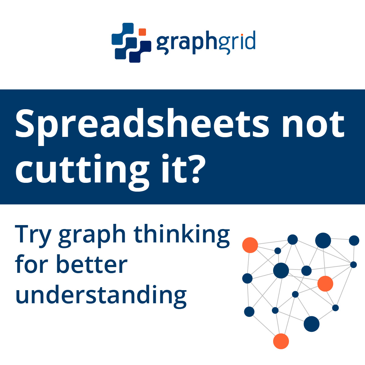 graphgrid's tweet photo. Ready to move beyond boring spreadsheets? 🤓
Tap into the power of graph thinking for more creative solutions &amp; better understanding of your data. Try it today and see what insights await! 
► https://t.co/UaYH8HjM32

#graphthinking #dataanalysis #graphanalytics #knowledgegraphs https://t.co/gghSQxrOFA
