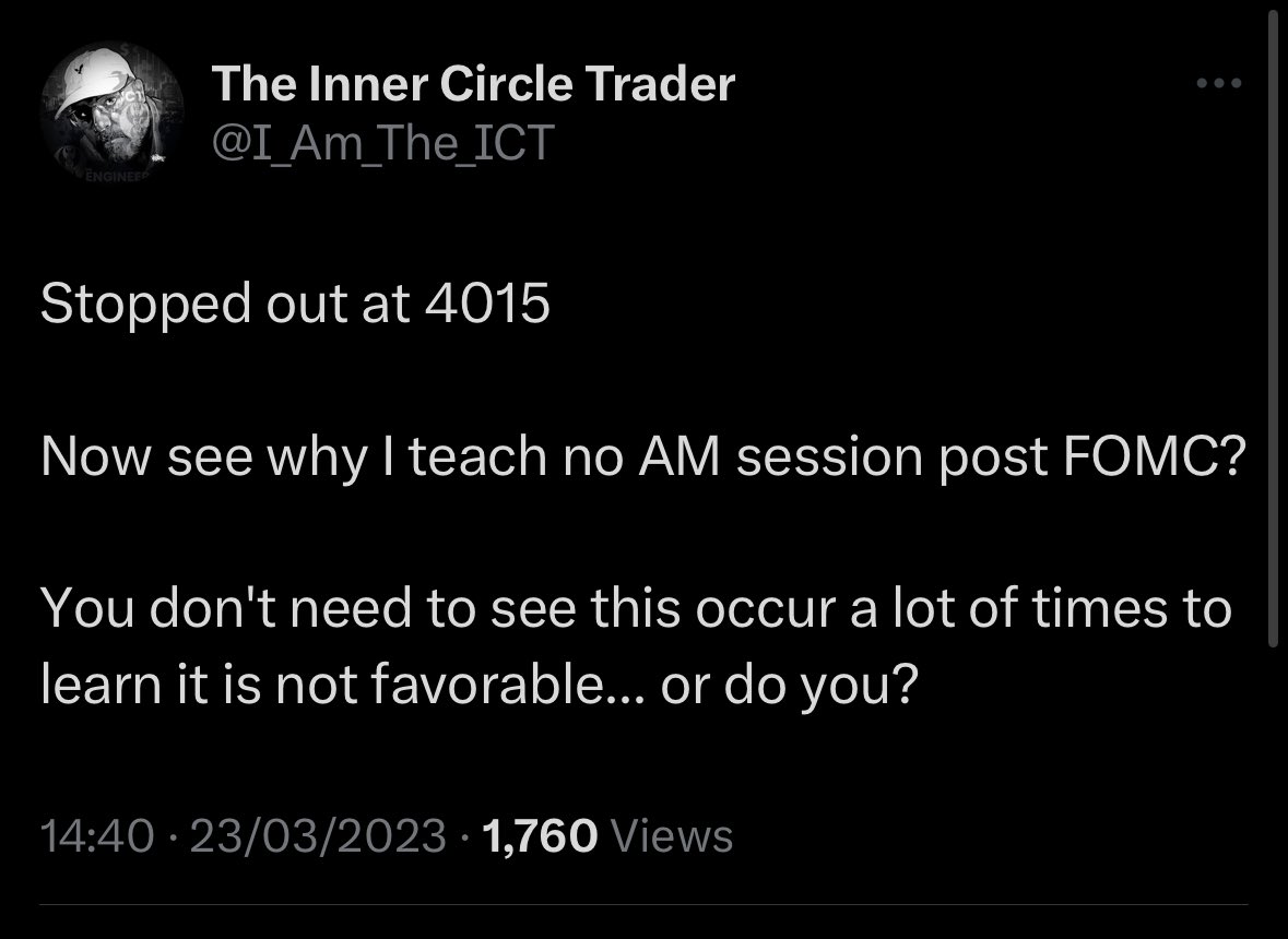 ISeeYourStops's tweet photo. So, ICT calls a trade live and loses 9 handles in front of everyone. 

Then he wants to make up the 4.75 he lost. (He means 9 but can’t add up)

Time to appear with a screenshot of another paper trade he took but didn’t call live #fraud

@Guruleaks1 @RealVinnyEmini @DwayneWshover https://t.co/t1qaZPtedq