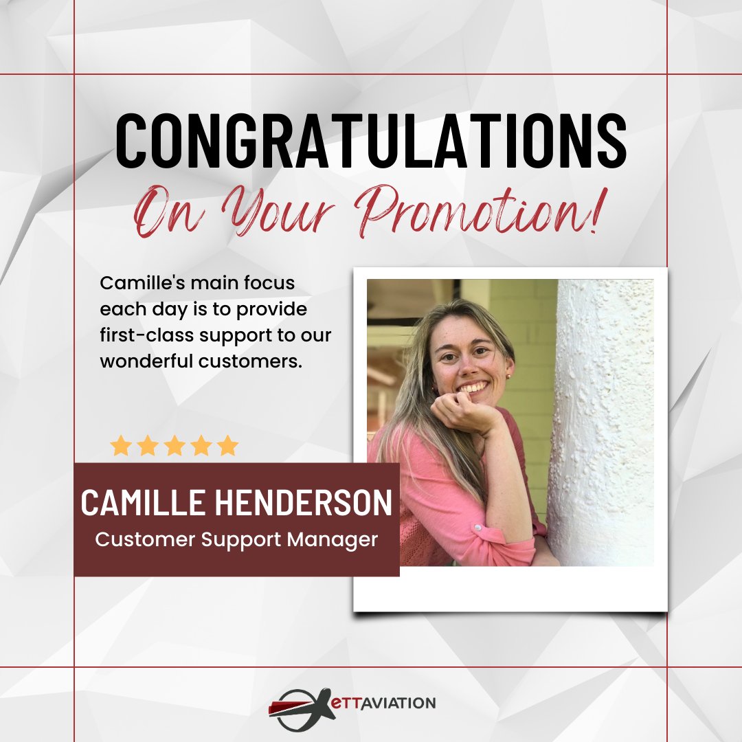 SkedFlex's tweet photo. We're pleased to announce yet ANOTHER promotion!
Camille Henderson was promoted to Customer Support Manager.
Since 2018, her main focus each day is to provide first-class support to our wonderful customers.
#ProfessionalDevelopment #TeamPlayer #InternalPromotion https://t.co/iEnROMceGQ