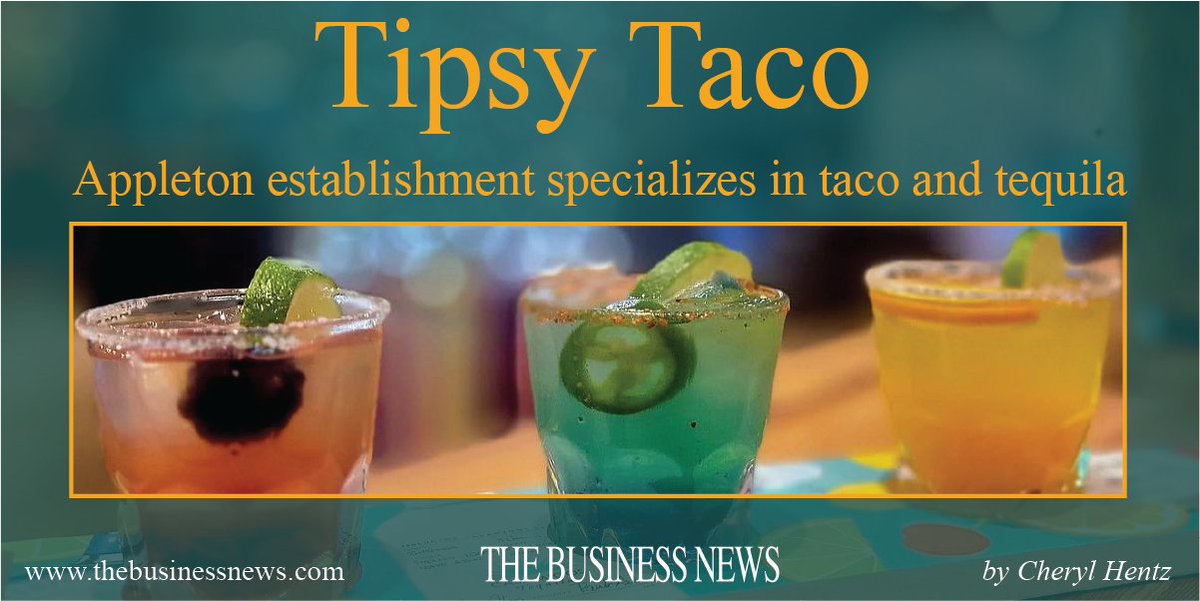 BusinessNewsWI's tweet photo. It doesn’t get much better than tacos and tequila.
Tipsy Taco &amp; Tequila Bar recently opened across from owner Sarah Gregory's other restaurant, Sangria's.
#appletonbusiness #tacosandtequila
https://t.co/n3UUyUAGcn https://t.co/xVRryGJF88