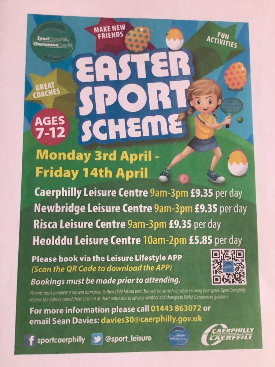 Information for Easter activities