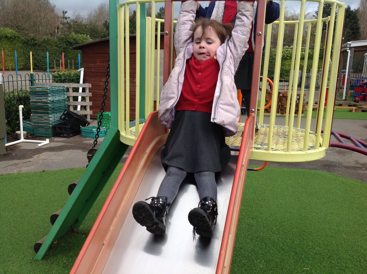 WMPrimaryF1's tweet image. Sliding is so such fun. #grossmotordevelopment