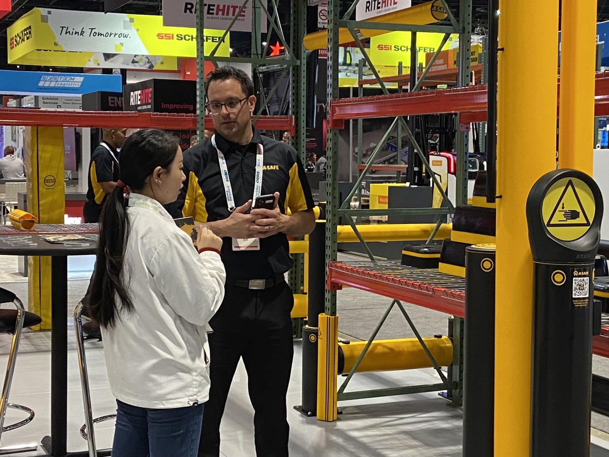 ASAFE_CANADA's tweet photo. Yesterday was another successful day at #promat as we spoke to attendees about our safety solutions.

If your company is in need of protecting your people, products or infrastructure, there is still time to stop by and talk! Join us at Booth S1041.

#promat2023 #safety https://t.co/X1IPufdGPr