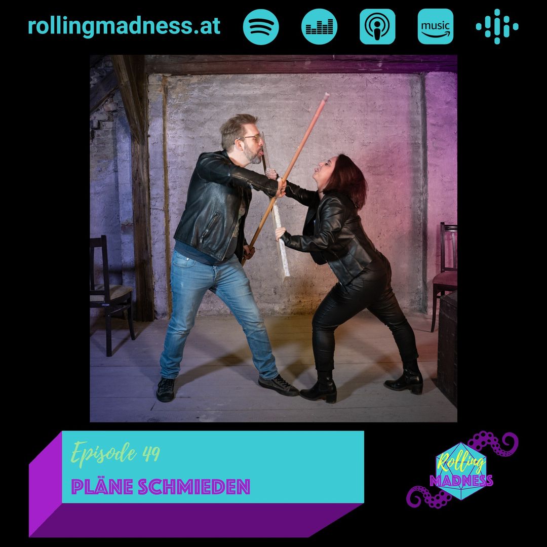 Folge 49 - Pläne schmieden
Die Abenteurer besprechen gemeinsam mit Elli ihre nächsten Schritte gegen die Lagerhalle und die Bocah Lola. Chaotisch wie eh und je. 

#dnd5e #dnd #ttrpg #pnpde

rollingmadness.at/podcast/folge4…
Sämtliche Podcast Plattformen: linktr.ee/rollingmadnes