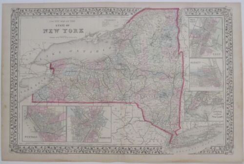 New Listing

Handsome original hand colored antique map of the state of New York, with decorative grapevine border, printed more than 149 years ago.

Learn more:
ebay.com/itm/2254910533… 

#NewYorkMap #NewYork #NYC #maps #MitchellMap #GiftIdeas #decor #NewListing #antique