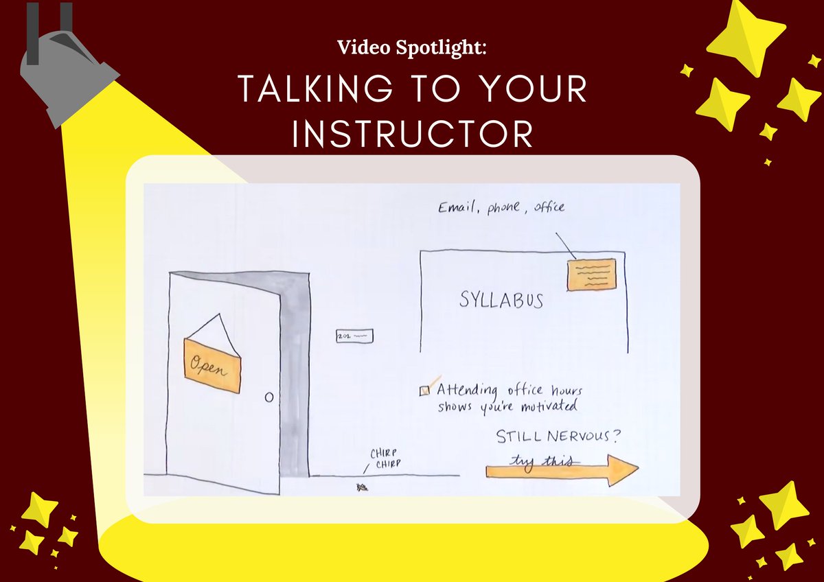 SuccessTAMU's tweet photo. Have you met with your instructors 1-on-1 yet? Meeting with professors individually can feel intimidating, but it's a great way to connect with the material, ask questions, and learn about other opportunities. Check out our YT video on tips at: https://t.co/kMFx2LP7ch https://t.co/JLDmCaaUsr