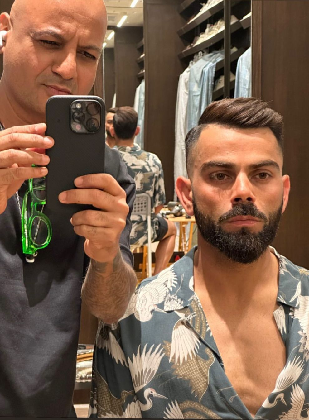 OneCricket on X: Virat Kohli gets a new haircut before IPL