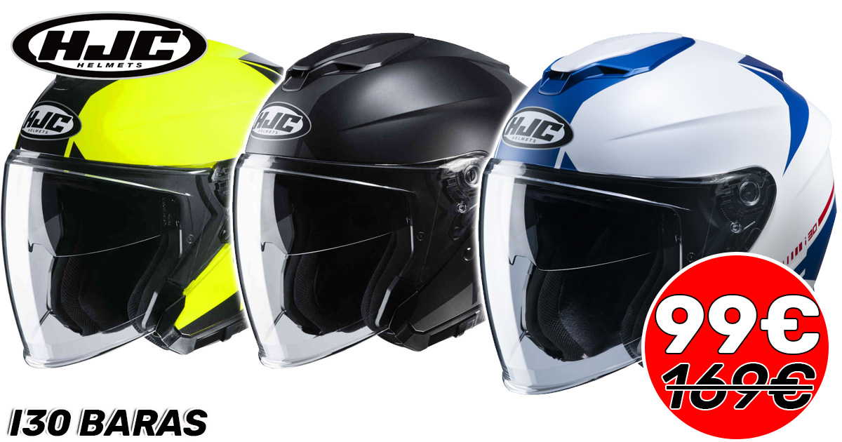 outletmotocom's tweet photo. Jet HJC I30 Baras 💥99€💥
✅Compatible con Bluetooth Smart HJC 10B Y 20B (no incluido)
😎Visor solar incorporado
💪Fabricado en policarbonato, con tecnología CAD
https://t.co/JGtWvHfOA1
#outletmoto #helmet #hjc #summer #moto https://t.co/xOHpn2IQcd