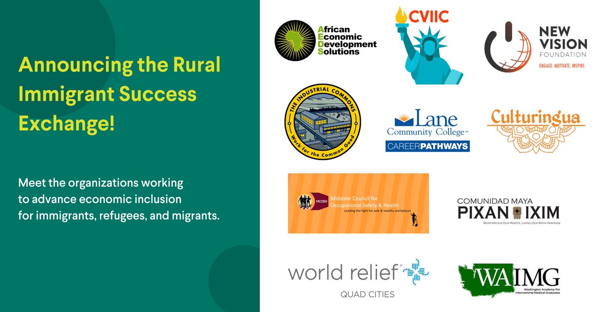 jfftweets's tweet photo. JFF, @WorldEdServices and @AscendiumEP are excited to announce the Rural Immigrant Success Exchange (RISE), an ambitious two-year initiative focused on the economic advancement of immigrants, refugees, and migrant workers in rural areas.
#RISEnetwork2023 #wkdev #ruralworkforce https://t.co/iszKUpZ6Uz
