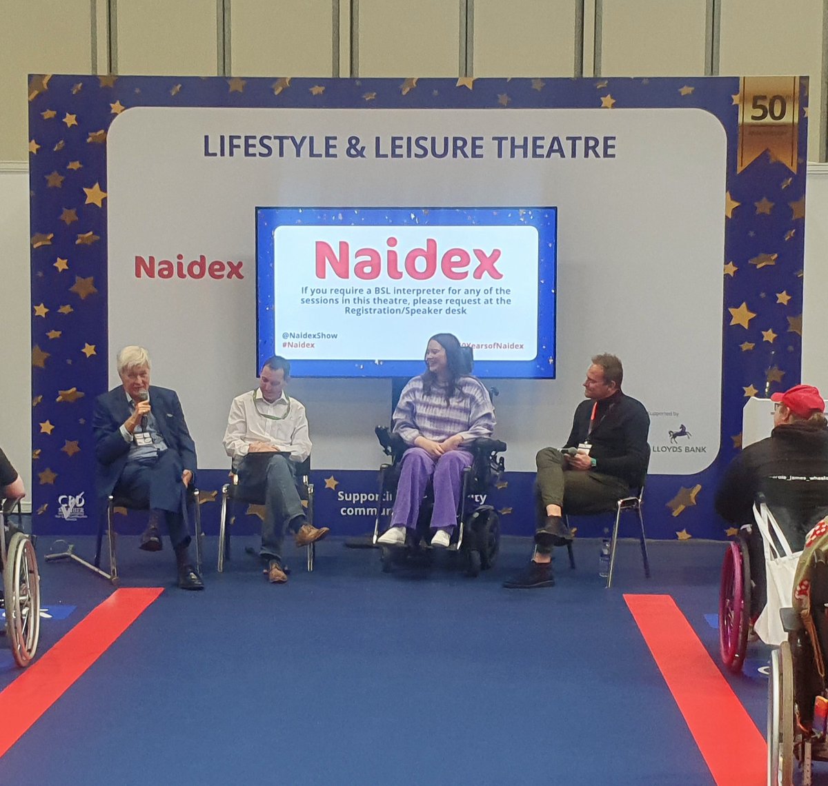 Today @BoltBurdonKemp travelled to @necbirmingham to attend the @NaidexShow currently listening to Amy Pohl, Richard Zwart and Robin Sheppard's panel discussion: What does Independent living mean to you? #Naidex #50YearsofNaidex