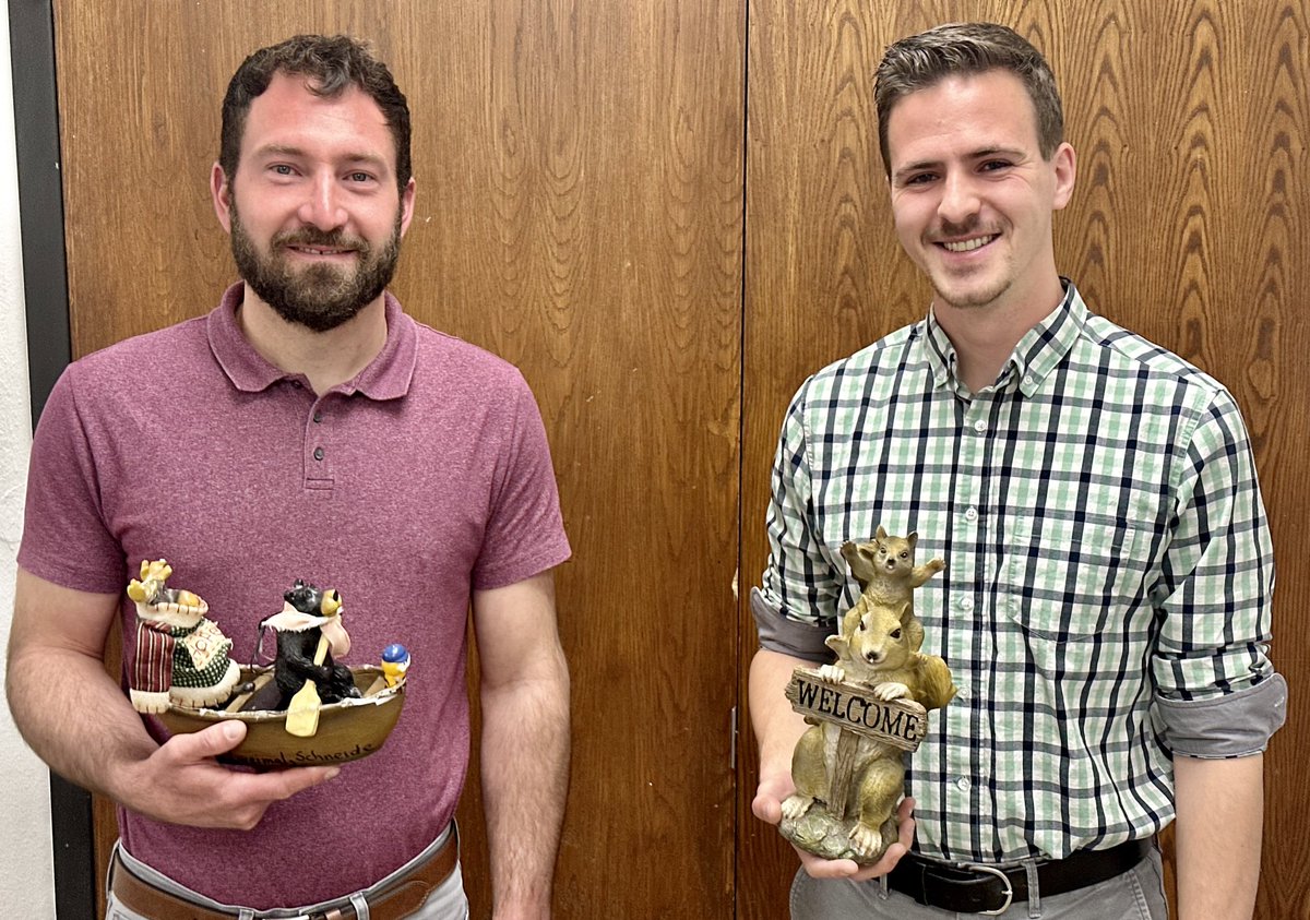 PCS_Pride's tweet photo. Last recipients of the #KeepTheBoatAfloat (Mr. Babbitt) & #WelcomeWays (Mrs. Watkins) awards passed them on to new staff members.
⭐️ Seth Burge -boots are on the ground to get everything done (FFA)
⭐️ Tristan Stephenson -willingness to help students after school during 9th hour https://t.co/H6Qxh9k0Cq