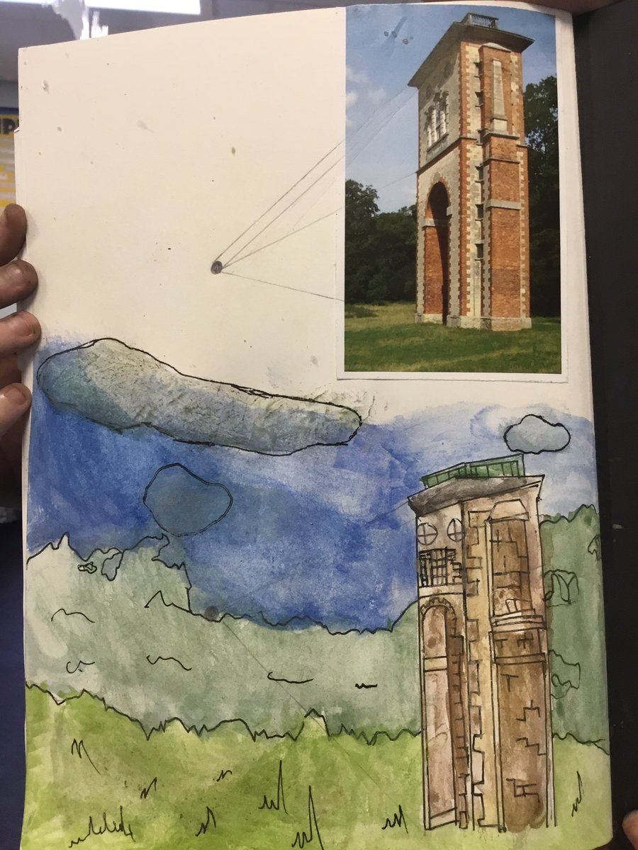 Year 6 are enjoying art learning journey on perspective drawing.  We have been working hard on some pictures of local building such as @BeltonHouseNT and Bellmount Tower <a href="/WoodlandTrust/">WoodlandTrust</a>. #BelmontArt <a href="/BelmontGrantham/">Belmont CP School</a>