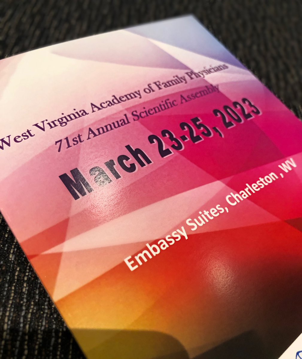 SCNosalMD's tweet photo. #WVAFP Scientific Assembly #Dementia #SDOH #STIs #PCV20 #AtopicDermatitis #CME #FMFriends https://t.co/vRuMXWNJRa