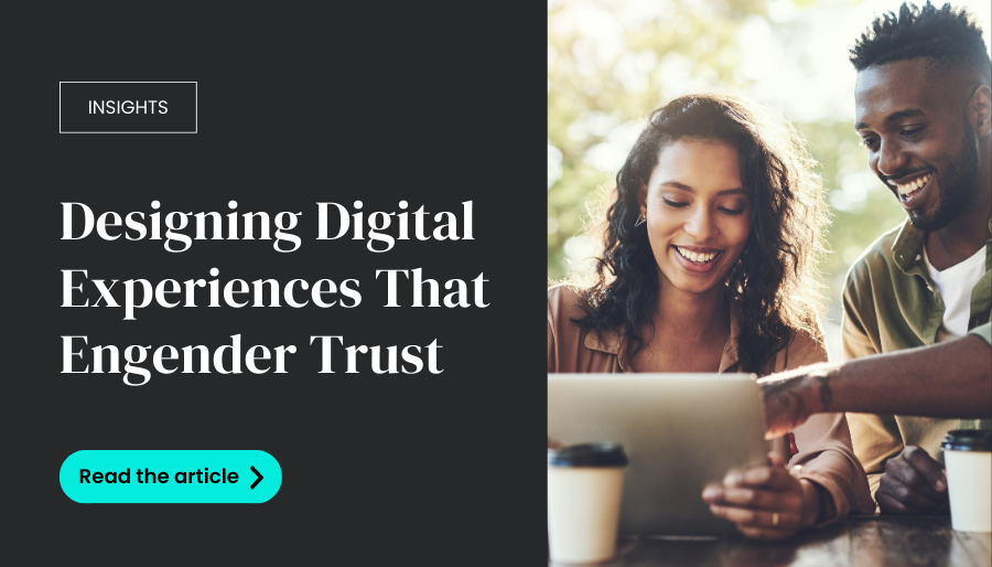Netcel's tweet image. How can you maintain trust with your customers in an increasingly #ai driven world? 

Find out how companies can design digital experiences that engender trust with their customers after removing the ‘human’ aspect of the buying process: netcel.com/insights/desig…
#digitalexperience