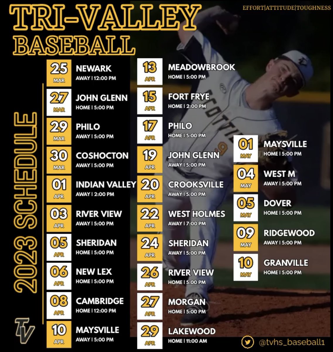 tvhs_baseball1's tweet photo. 2023 Schedule. 

Ready to get started! #tvbsbl https://t.co/ZBmJMVcZ94