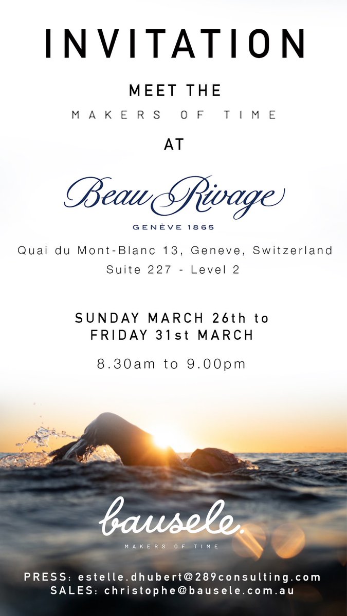 The Australian spirit is headed to Geneva!  Come see us during <a href="/watcheswonders/">watchesandwonders</a> at the luxurious Beau Rivage!  Geneva isn’t ready for all the amazing heat we are bringing 

#swisswatch #watchexpo #watchshow #watchtime #watchgang #watchblog #beaurivage #lakeswim #icebath #newreleas