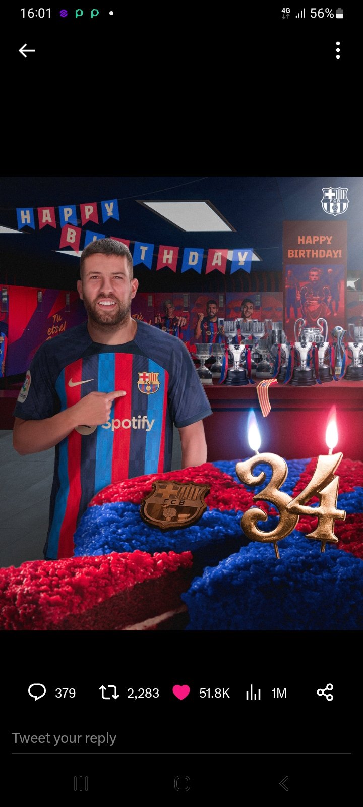  Happy birthday Jordi alba!  