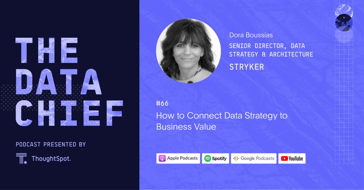 New! #TheDataChief with data leader from Stryker medical devices on aligning data strategy to business value.  #data #analytics #podcast 
tinyurl.com/mr8vkjyn