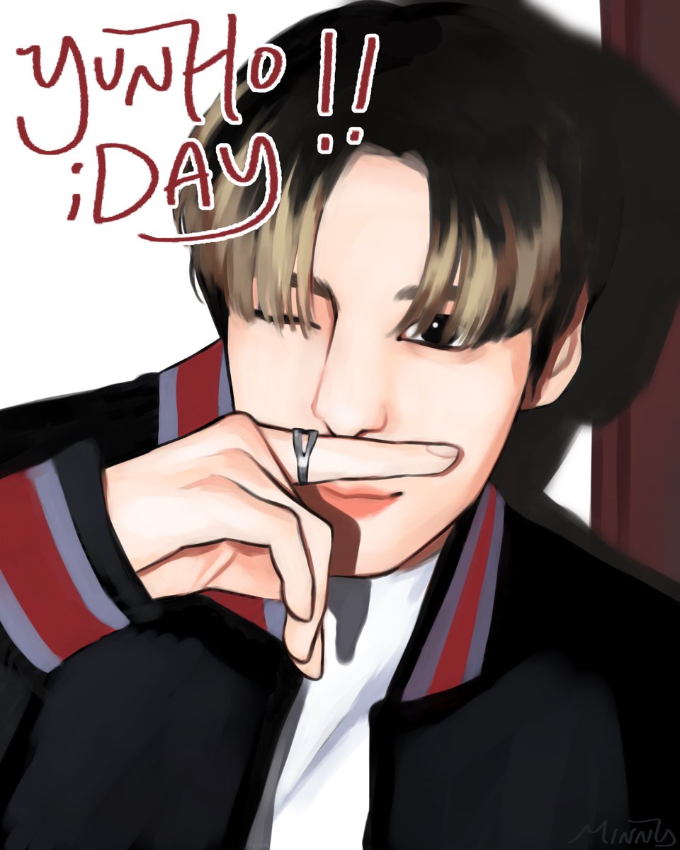 minn7y's tweet photo. drew him last minute 🥹

#OurAceArtistYunhoDay #YUNHO #ATEEZfanart https://t.co/ZODe3jEFWg