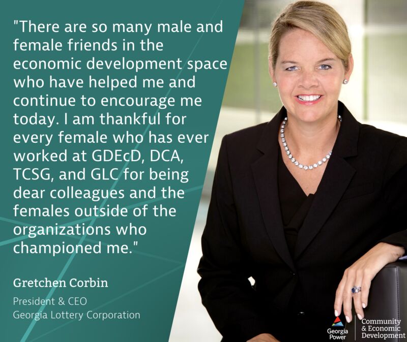 SelectGeorgia's tweet photo. Next up for our #WomensHistoryMonth highlights - Gretchen Corbin, President & CEO of the @GeorgiaLottery Corporation! Gretchen has been a friend and partner to C&ED and we are so grateful for her time and wisdom. More at https://t.co/JnV5YUv3P1
#selectgeorgia
#celebratewomen https://t.co/kv7BSpXqIW