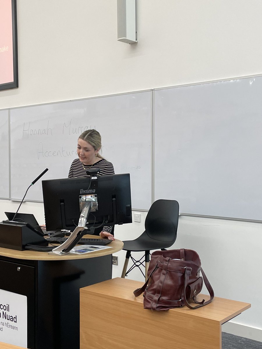 marianchenry's tweet photo. Delighted to welcome Hannah Murray from @accenture Ireland to #mn155 #organisationalbehaviour #management to talk about OB in practice in Accenture https://t.co/eGFTBQVk4N