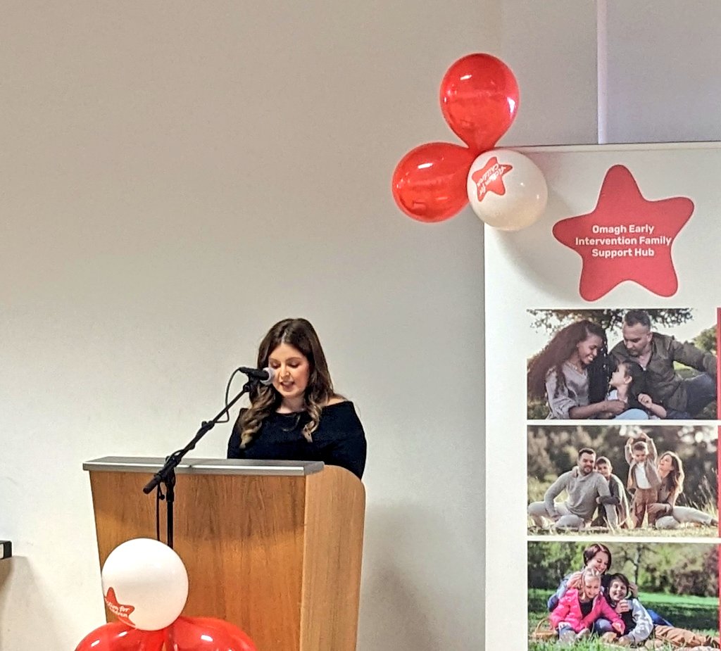 Actn4ChildrenNI's tweet photo. Omagh #FamilySupportHub Coordinator Karen Duffy speaks about her own experience at the Hub, thanking partner organisations for the passion &amp; support they bring to the team "Our network of coordinators are absolutely essential to the work that we do,we couldn't help without them." https://t.co/t9DA9p4rOa