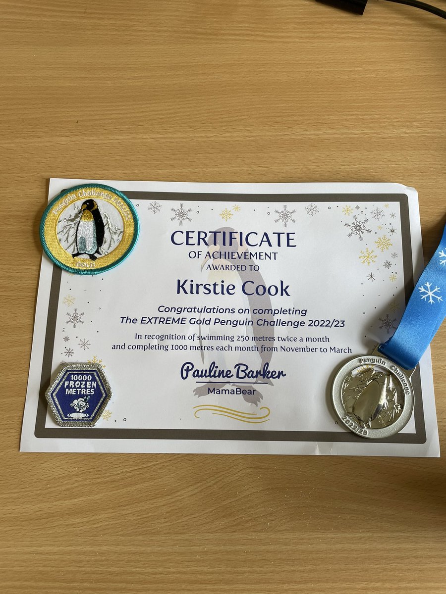 CookKirstie's tweet photo. Winter swim challenge complete. Over 12500m in cold water from November onwards keeping me well in mind, body and spirit! #coldwaterswim #rollonspring https://t.co/Kz6ow2uvaN