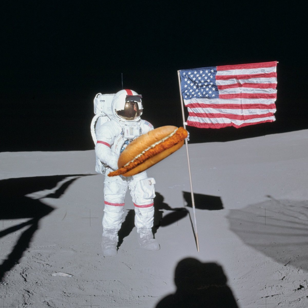 EatnPark's tweet photo. “One small step for man, one whale-sized leap for mankind.” #ThrowbackThursday #WhaleofaCod https://t.co/peUnt8Z9oM