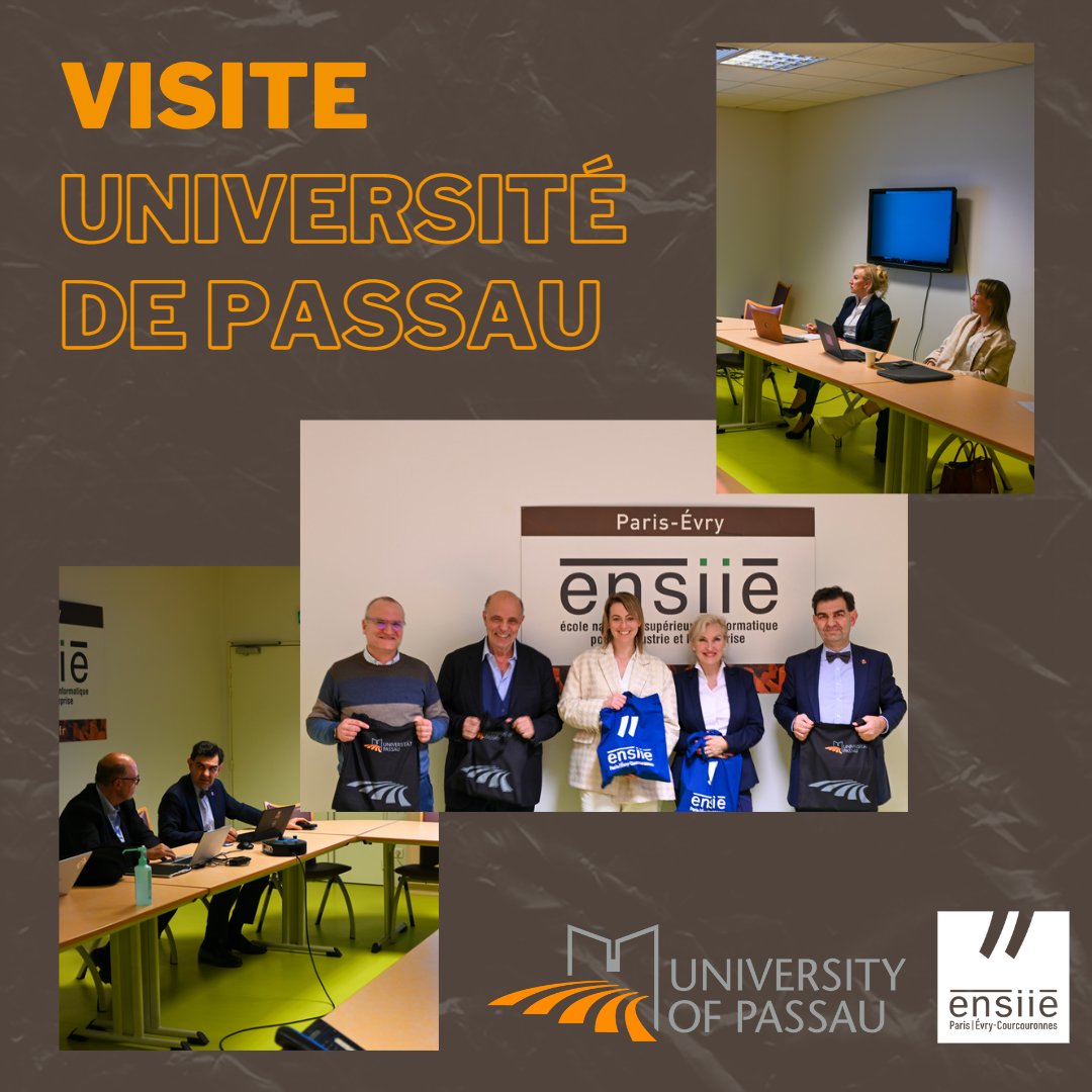 ensIIE (@ensiie) on Twitter photo L'ENSIIE a reçu mercredi une délégation de l'@PassauUniversit composée de Christina Hansen , Prof. VP chargée des affaires internationales, de l'Europe et de la diversité, et responsable du projet #REformEUN, et de <a href="/FlorenceErtel/">Florence Ertel</a> , directrice générale du #ScienceHub for Europe. L'ENSIIE a reçu mercredi une délégation de l'@PassauUniversit composée de Christina Hansen , Prof. VP chargée des affaires internationales, de l'Europe et de la diversité, et responsable du projet #REformEUN, et de <a href="/FlorenceErtel/">Florence Ertel</a> , directrice générale du #ScienceHub for Europe.