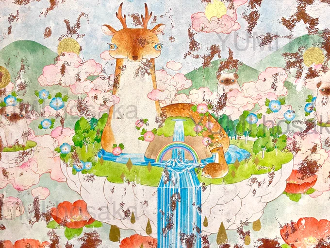 これがこうなる。#下描きと完成品をのせる 