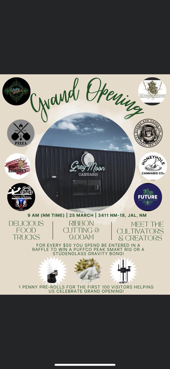 It’s officially open season🍃 Grand opening this Saturday 🥳