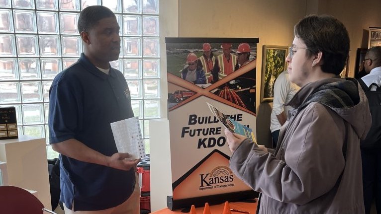 Thank you to our state agencies and non-profits who joined us at our JAG-K Career Expo yesterday! Ellsworth Correctional Facility, <a href="/KSWorkforceOne/">Kansas WorkforceOne</a>, <a href="/KDOTHQ/">Kansas Department of Transportation</a>