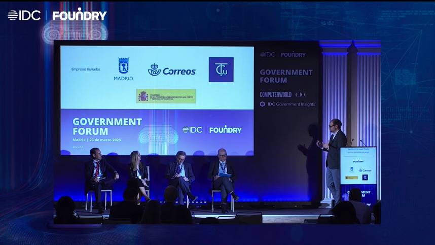 ComputerworldES's tweet photo. El #CIO es el protagonista de la última mesa redonda de “#Gov23 Forum”,  y la componen responsables del Tribunal de Cuentas; Ayuntamiento de @MADRID; @Correos; @M_Presidencia; y @ayuncordoba_es. @FoundrySpain @IDCSpain #AAPP #eAdmon #eGoverment https://t.co/GhtAmoq39X