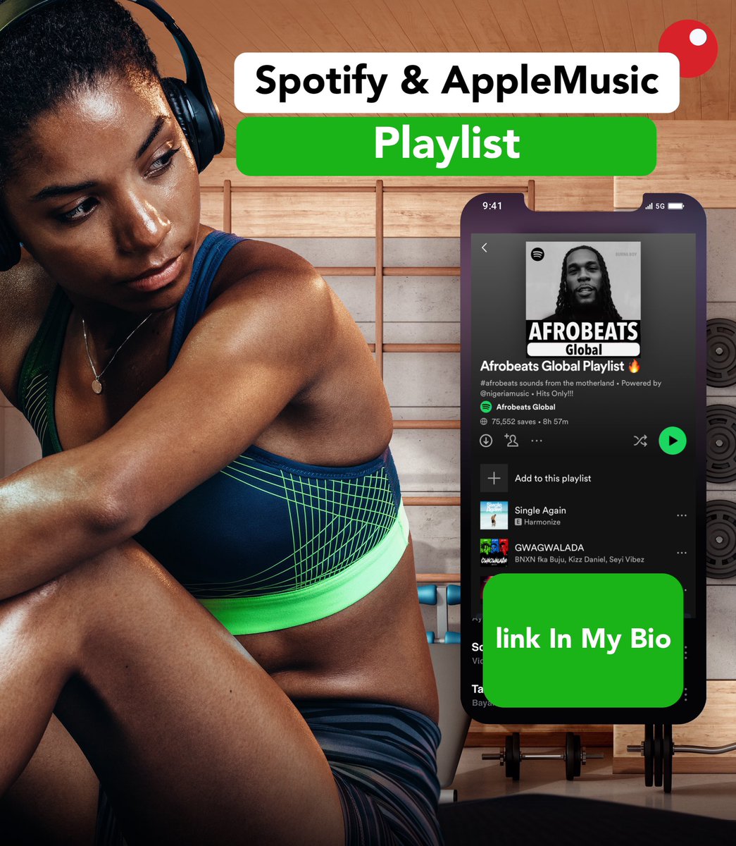Afrobeats Playlist Spotify and AppleMusic myurls.co/nigeriamusic