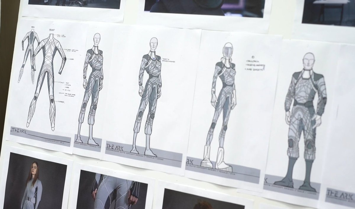 JJ_Jo_'s tweet photo. How cool is it that the spacesuits are based off a concept from @DavaExplorer at @MIT!!  These suits could become reality someday. 🤯 #biosuit #TheArk @AfterTheArkShow https://t.co/9iFK5R74MU
