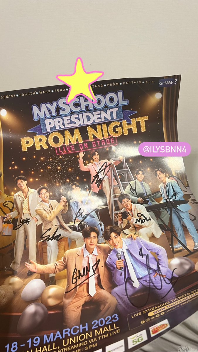 ilysbnn4's tweet photo. แจก poster signed 1ใบ🫶🏻🫶🏻💖💖
(signed สดนะค้าบ)
สุ่มจากรีทวิต (เป็น follower และคุณหนูเท่านั้นนะค่า 💘💘💘 เดี๋ยวมาสุ่มวันเสาร์ค่า

#MySchoolPresident
#MySchoolPresidentOnStageD1 
#MySchoolPresidentOnStageD2 
#Fourthnattawat #Gemini_NT https://t.co/Hy8vbIlCVo