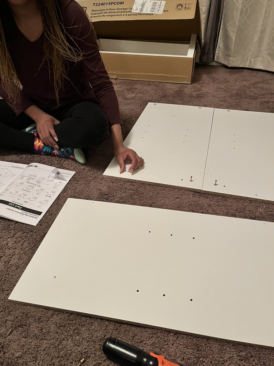 Nothing like assembling furniture to test a relationship. Only one fight in the building of this pantry 😂